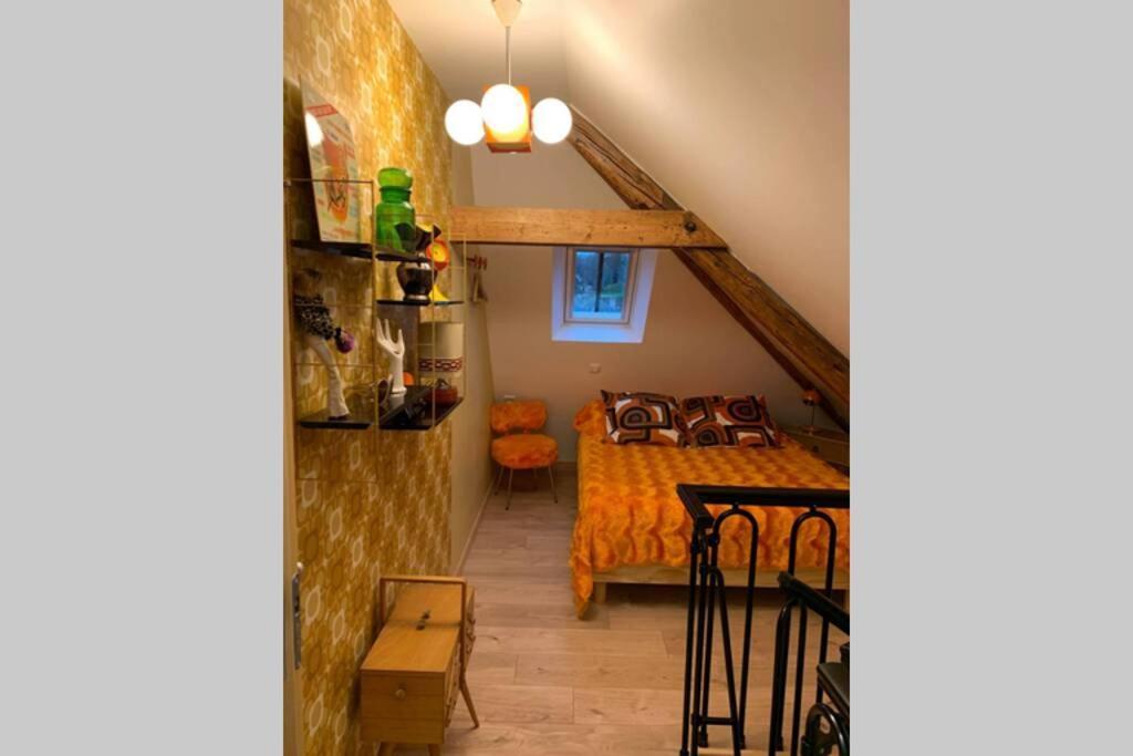 Appartement Vintage Avec Vue Sur Le Chateau 피에르퐁 외부 사진